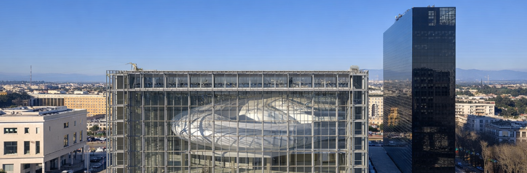 La Nuvola in Rom im Winter La Nuvola in Rom im Winter