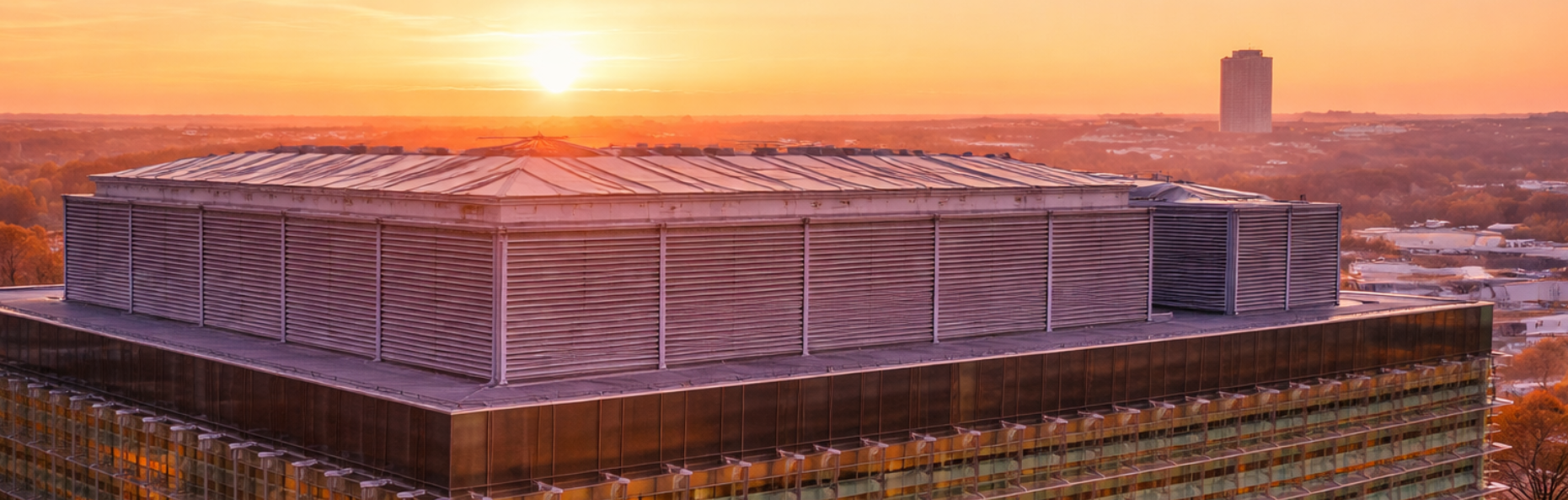 Messe Leipzig an einem Frühlingsmorgen