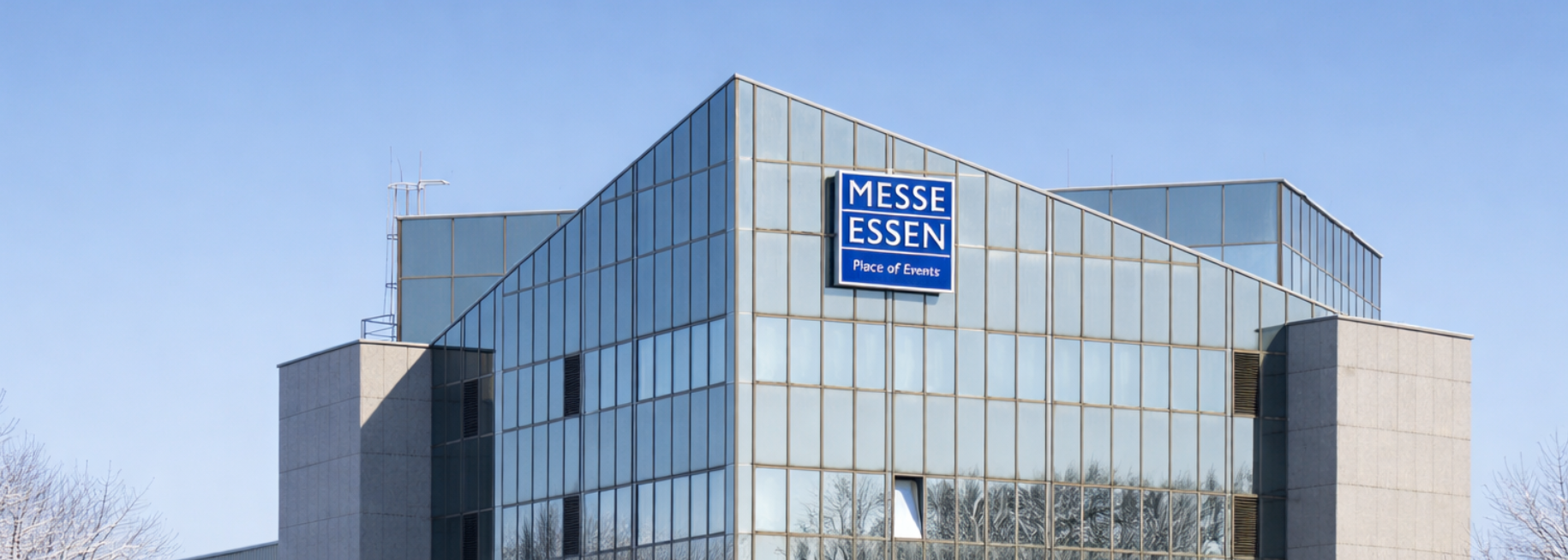 Messe in Essen an einem Wintertag-1