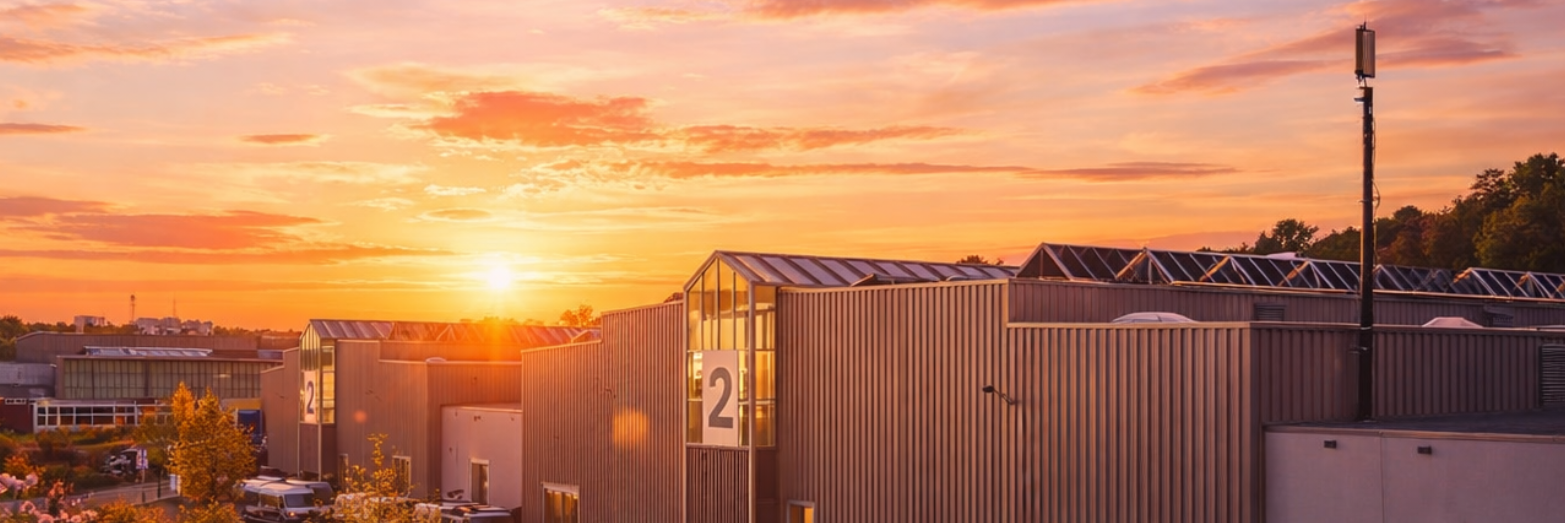 Messe in Ulm an einem Frühlingsabend